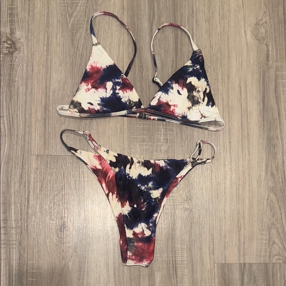 Solyhux Tie-Dye Triangle Bikini Set small